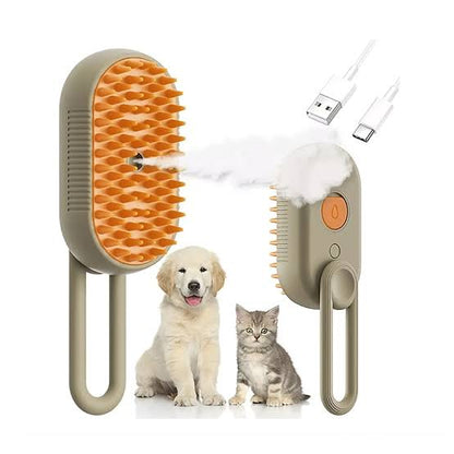CEPILLO CON MANGO A VAPOR PARA MASCOTAS