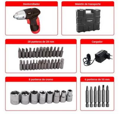 TALADRO Y DESTORNILLADOR ELÉCTRICO 45PZ
